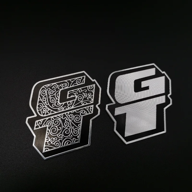 2x GT в винтажном стиле Классические фонарик для велосипеда алюминиевый значок