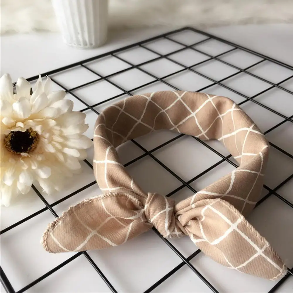 Модные зимние банданы для домашних животных в клетку горошек хлопковые моющиеся