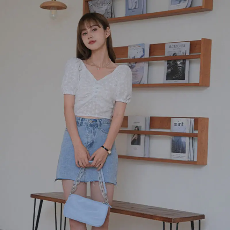 Блузка женская универсальная с рукавами-фонариками и открытой спиной | Женская