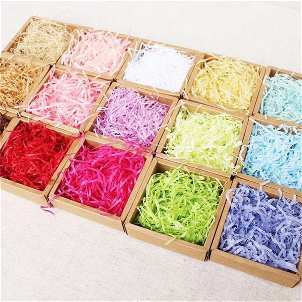 20 г в цветной сумке DIY бумажная рафия измельченная бумага конфетти Подарочная