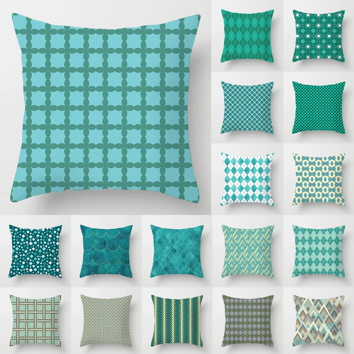 Наволочки в стиле ретро с геометрическим рисунком чехлы из полиэстера принтом