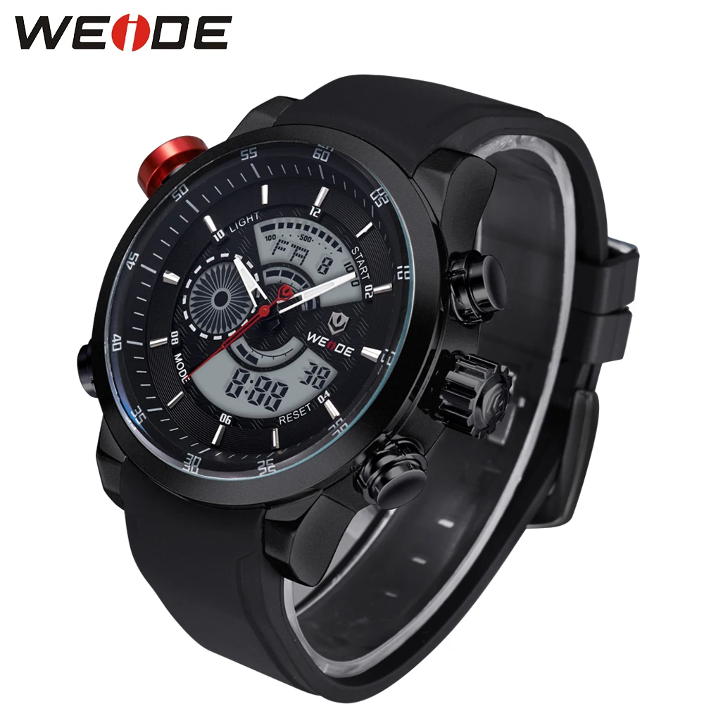 Часы наручные WEIDE мужские кварцевые роскошные армейские водонепроницаемые в