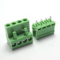 4pin terminal plug type 300v 10a 3 96mm pitch connector pcb screw terminal block connector
