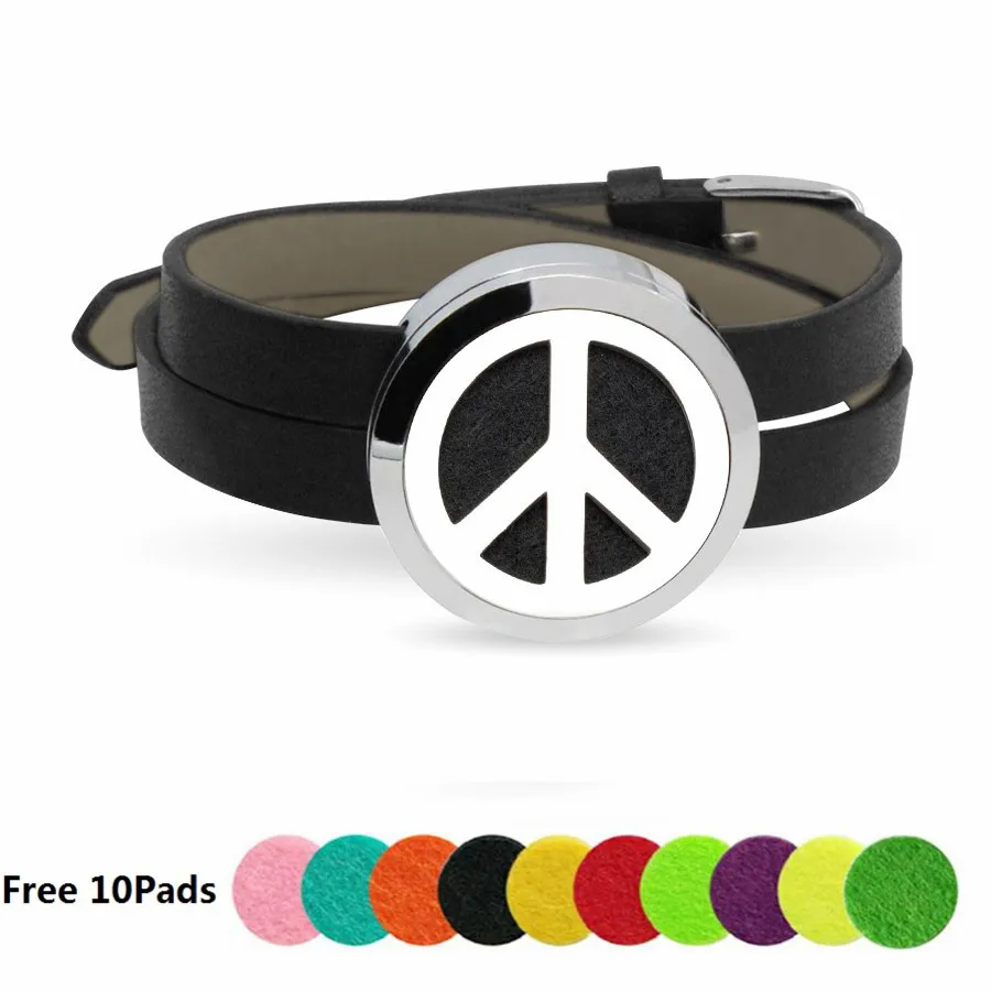 Браслет из нержавеющей стали с диффузором эфирного масла 30 мм 7 цветов | Украшения