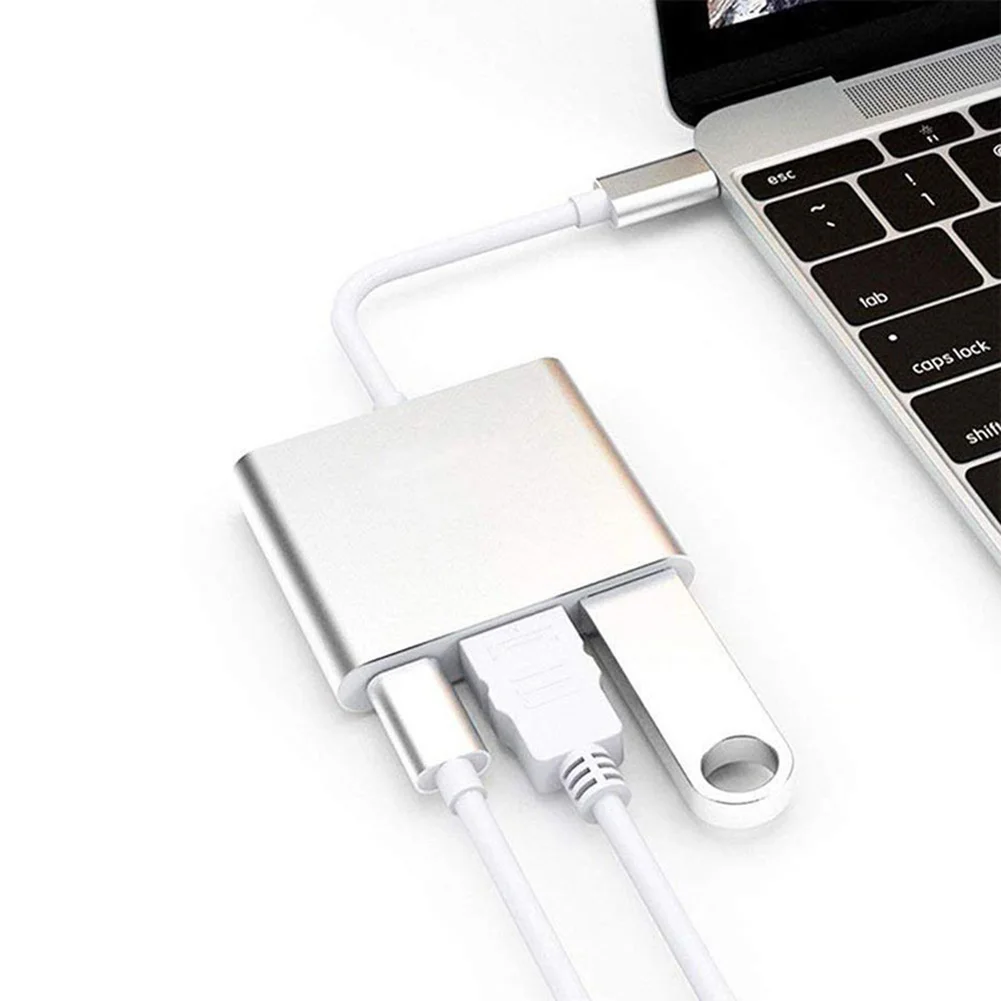 

3-in-1 USB C Adapter Usb Hub C Hub Multi Adapter USB Type-C Hub
