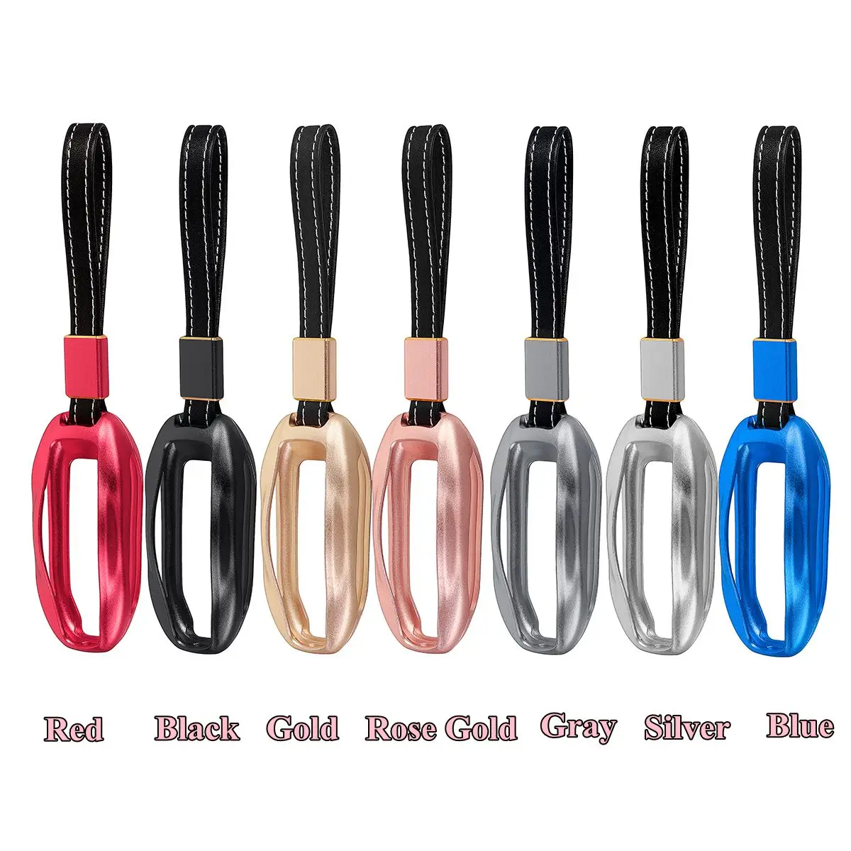 1 шт. ключа автомобиля чехол Крышка с поясом Алюминий сплав оболочки сумка для