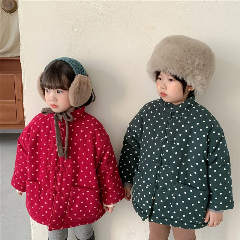 

Girls Coat Jacket Thicken Plus Velvet 2021 Warm Thicken Plus Velvet Winter Cotton Sport Teenagers Children's Clothes
