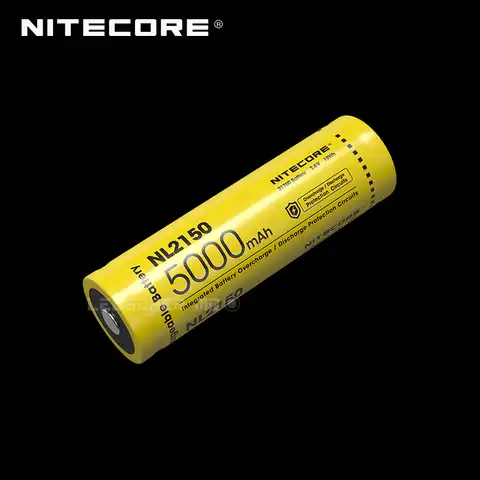 Перезаряжаемый литий-ионный аккумулятор Nitecore NL2150 следующего поколения 21700 мАч с сертификатами CE и ROHS