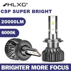 Автомобильные светодиодные лампы HLXG, h7, HB3, HB4, H11, H1, светодиодный, H8, H9, h4, 12 В, 9005 K, 9006 лм