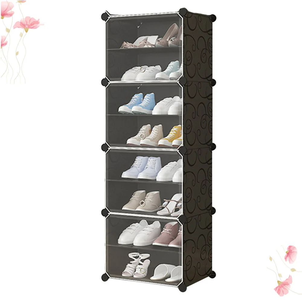 

Space Saving Shoe Rack Creative Shoes Storage Cabinet Practiacl Household Shoes Shelf Slippers Holder Organizer for Home (1 Colu
