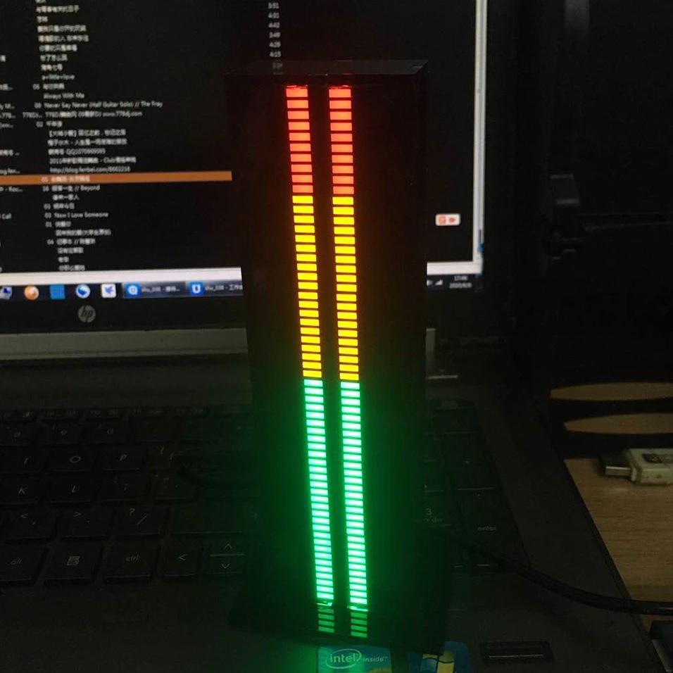 Dykb двойной 60 бит Голосовое управление стерео музыкальный ритм уровень спектра