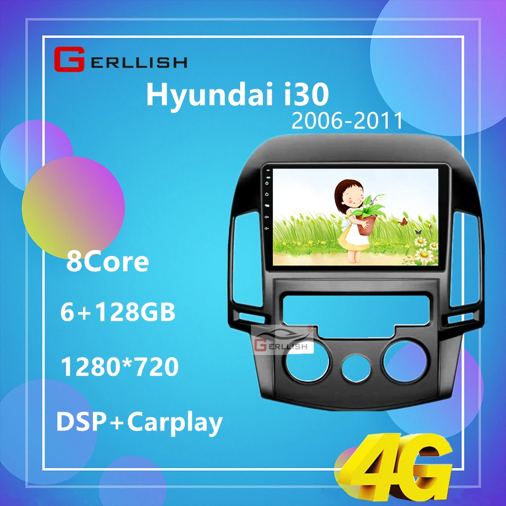 Автомобильный мультимедийный dvd-плеер на Android система gps-навигации для Hyundai i30