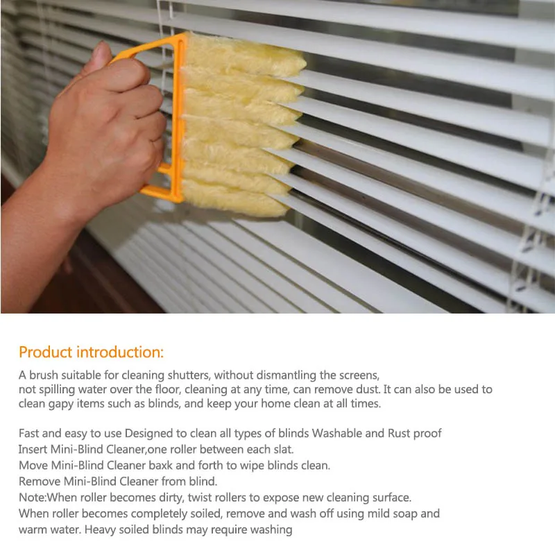 

Useful Microfiber Window cleaning brush air Conditioner Duster cleaner with washable venetian blind blade cleaning cloth