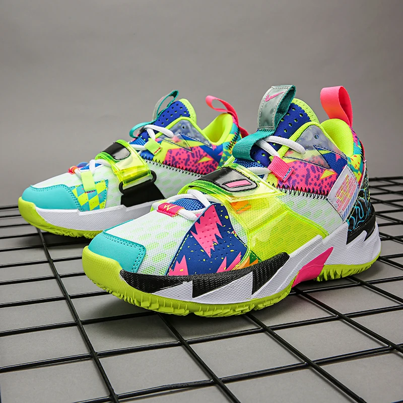 New Hot Superstar Rainbow Basketball Sneakers Men Breathable High top Basketball Shoes Fashion Outdoor Unisex Trainers Shoes Men