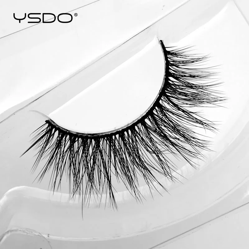 YSDO 1 пара 3d норковые накладные ресницы естественные длинные норковые ресницы безжалостные ресницы «maquiagem» Мягкие выпученные ресницы искусственные