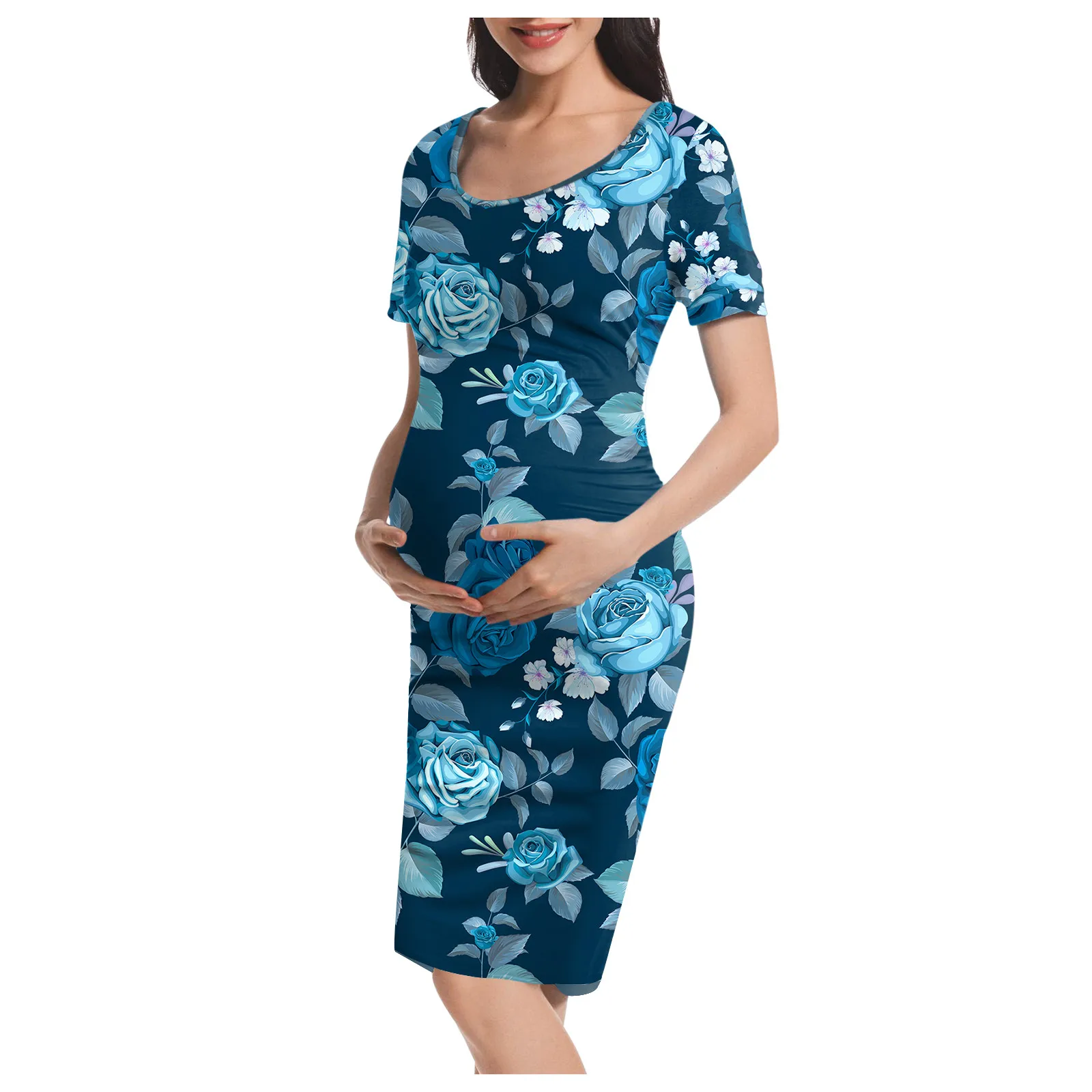 

2021 для беременных женщин летние платья для беременных платье сексуальное Folwer печати размера плюс S-XL платья для беременных одежда Vestido/Новое...