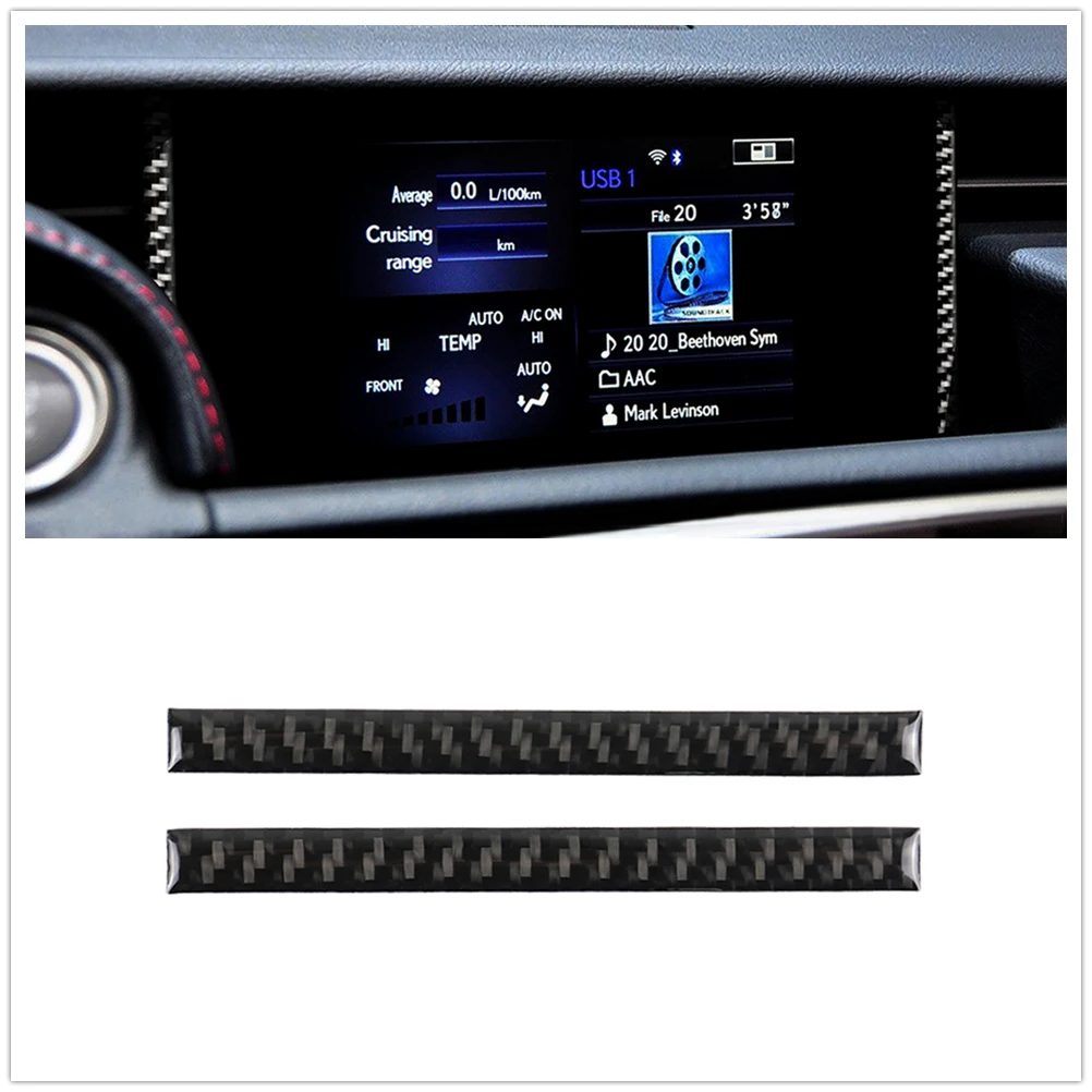 

For LEXUS IS250 IS300 IS350 2014-2018 Carbon Fiber GPS Navigation Sticker Trim