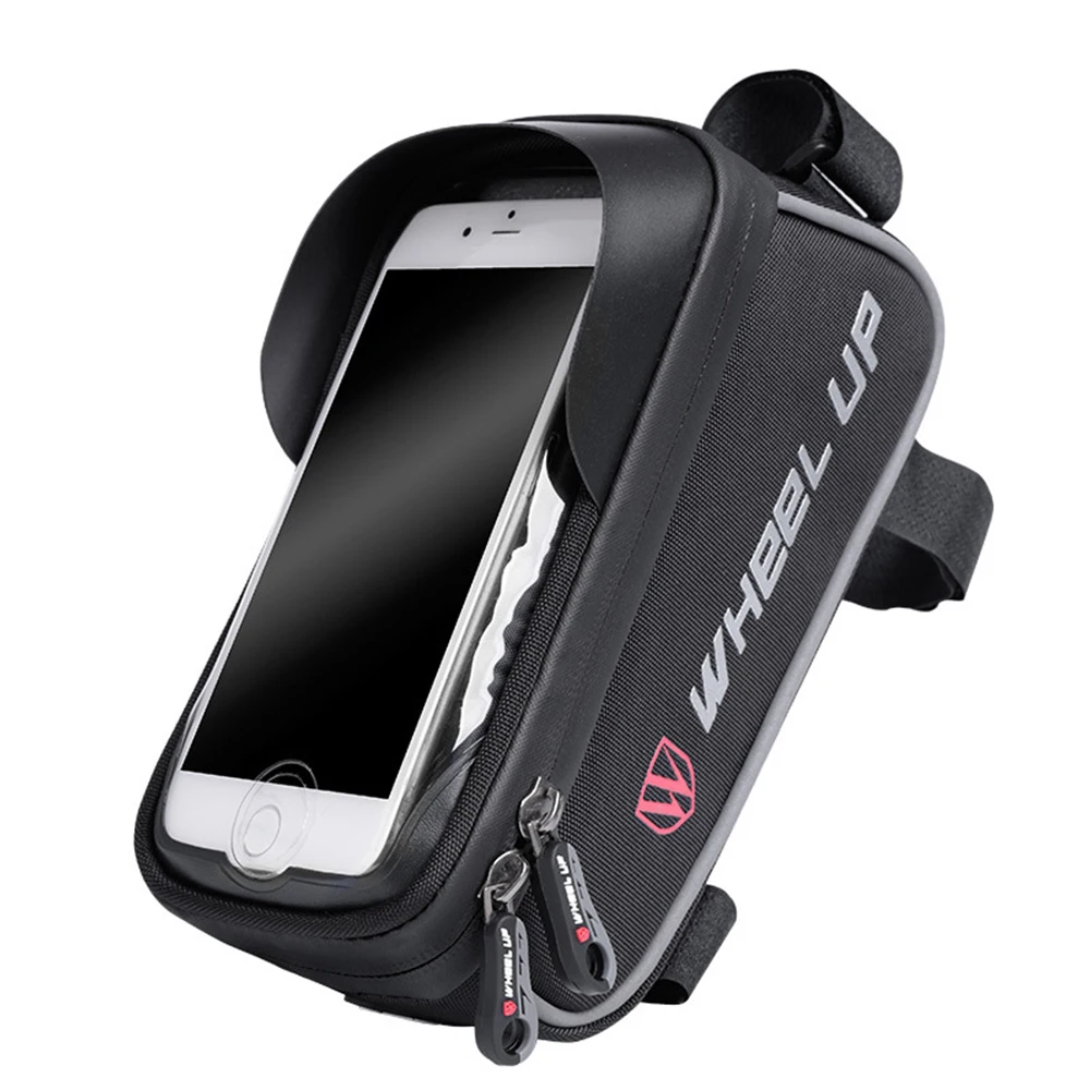 

Велосипедная сумка, для телефона, для велосипеда, водонепроницаемая, трубка для езды дюйма, с сенсорным экраном, для 6 велосипедных аксессуа...