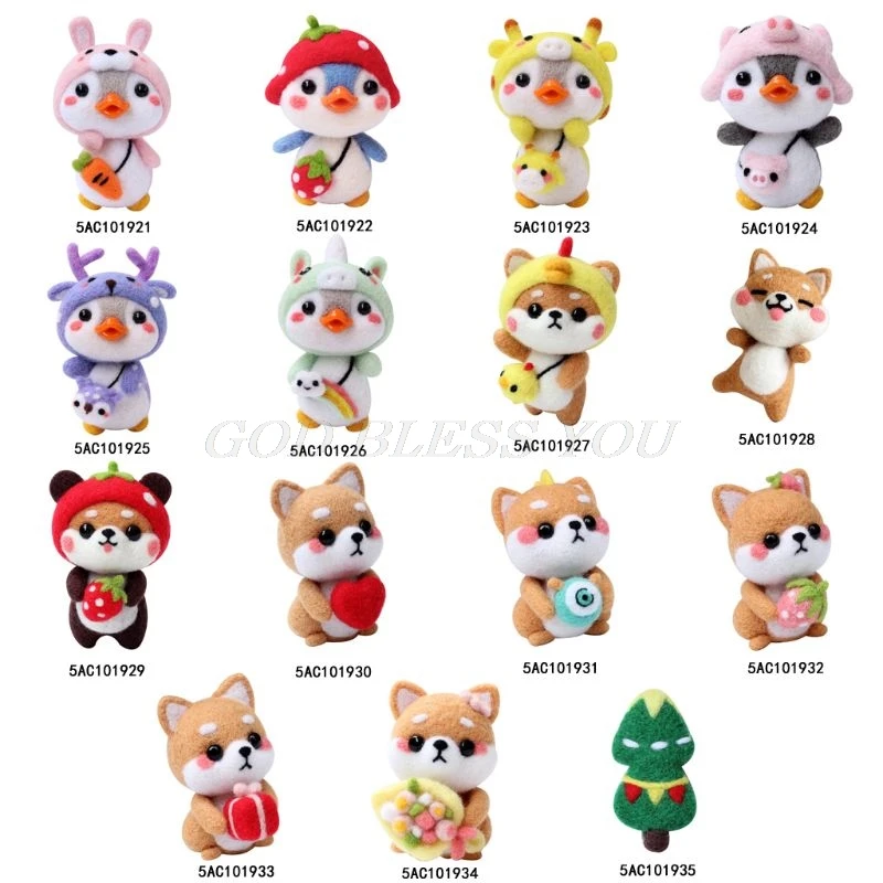 Милый хомяк в виде животного кошка шерсть войлочное ремесло набор сделай сам без