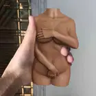 3D искусство тела с украшением в виде кристаллов эпоксидная смола, форма Для мужчин Для женщин Для мужчин человека пластырь для ароматерапии воск силиконовая форма сделай сам поделки декор инструменты J78F