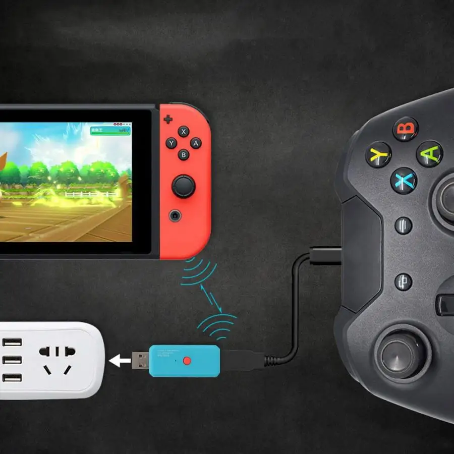 Новый портативный беспроводной USB адаптер N100PLUS NS ручной конвертер для PS4