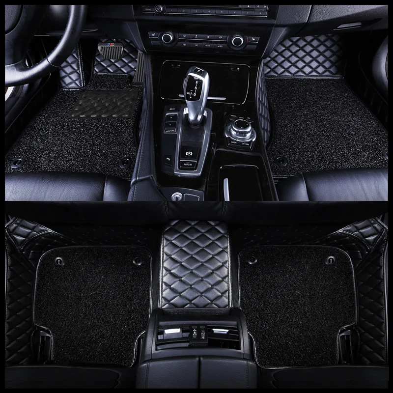 

Custom car floor Foot mats For infiniti qx50 ex qx70 fx qx60 fx37 qx56 q50 q60 Double foot mats car accessories