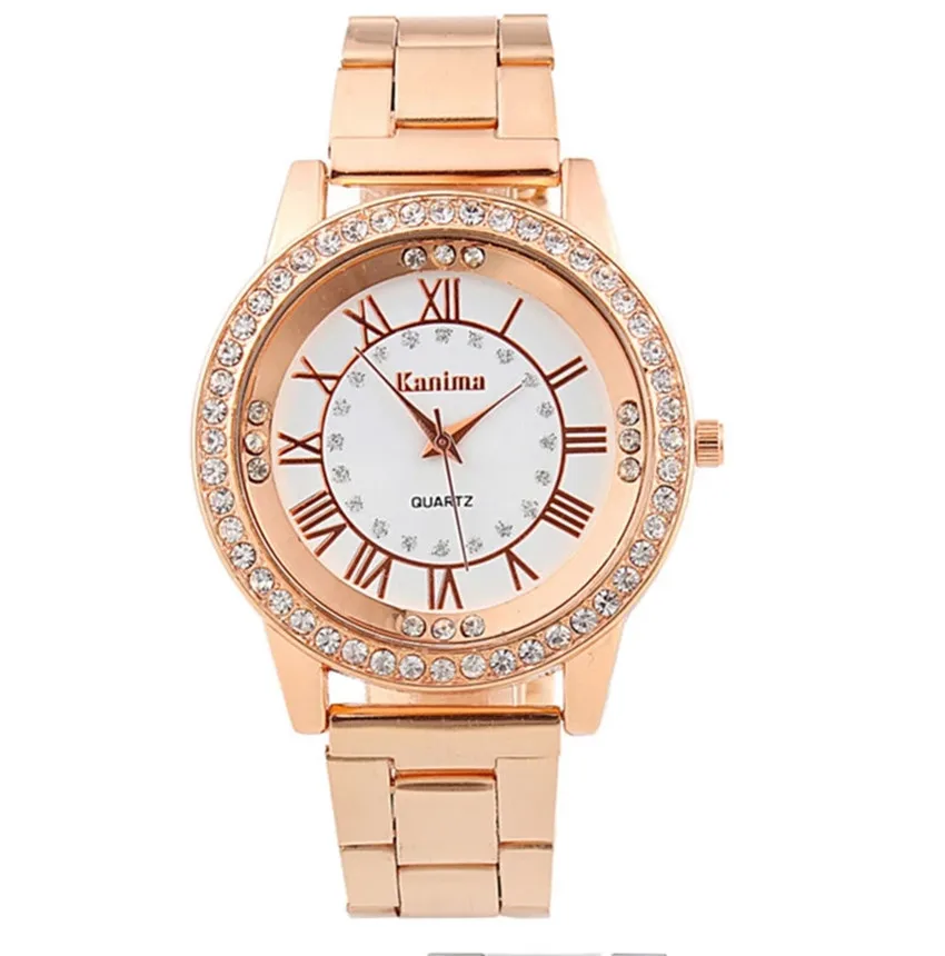 Часы наручные для мужчин и женщин роскошные кварцевые модные стальные