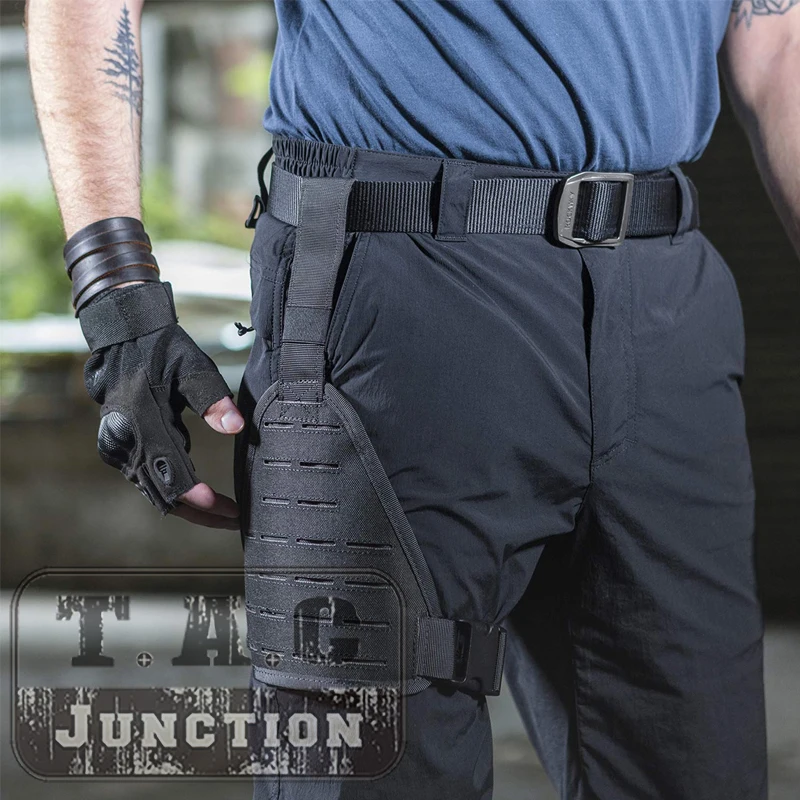 Тактический лазер-Cut Molle Drop Leg платформа панель высокой езды крюк и петля