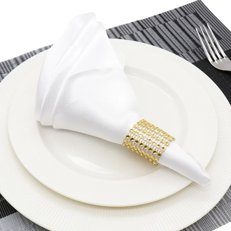 

25Pcs/Set Table Napkins Cotton 30cm Square Satin Fabric Napkin Pocket Handkerchief For Wedding Birthday Home Party Napkins Cloth