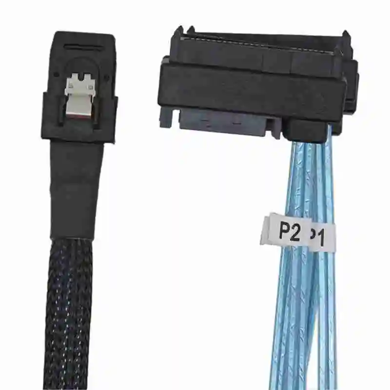 

Server Hard Drive Cable Mini SAS 36-pin SFF-8087 to Cable 100cm SATA 4 with Power Cord SFF-8482 Distributor connector, 4 29 A7U2
