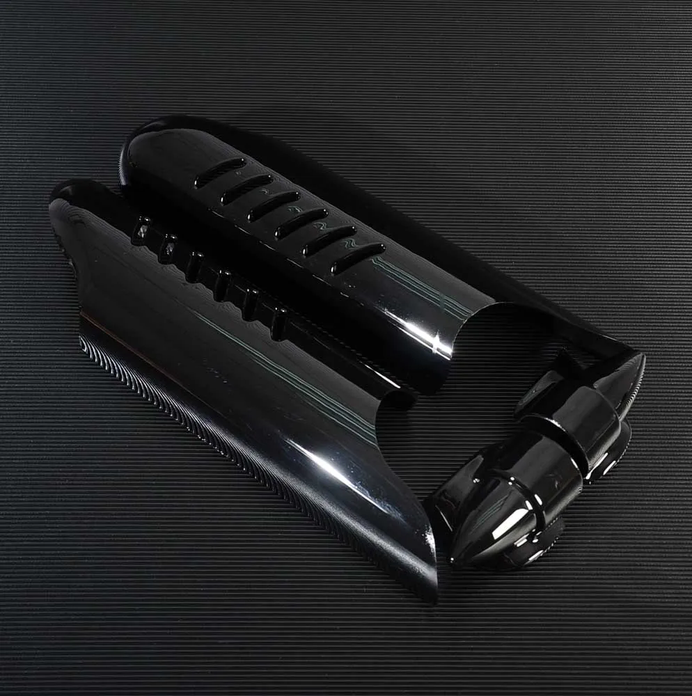 Мотоциклетные хромированные/черные дефлекторы для нижних ног вилки защитная