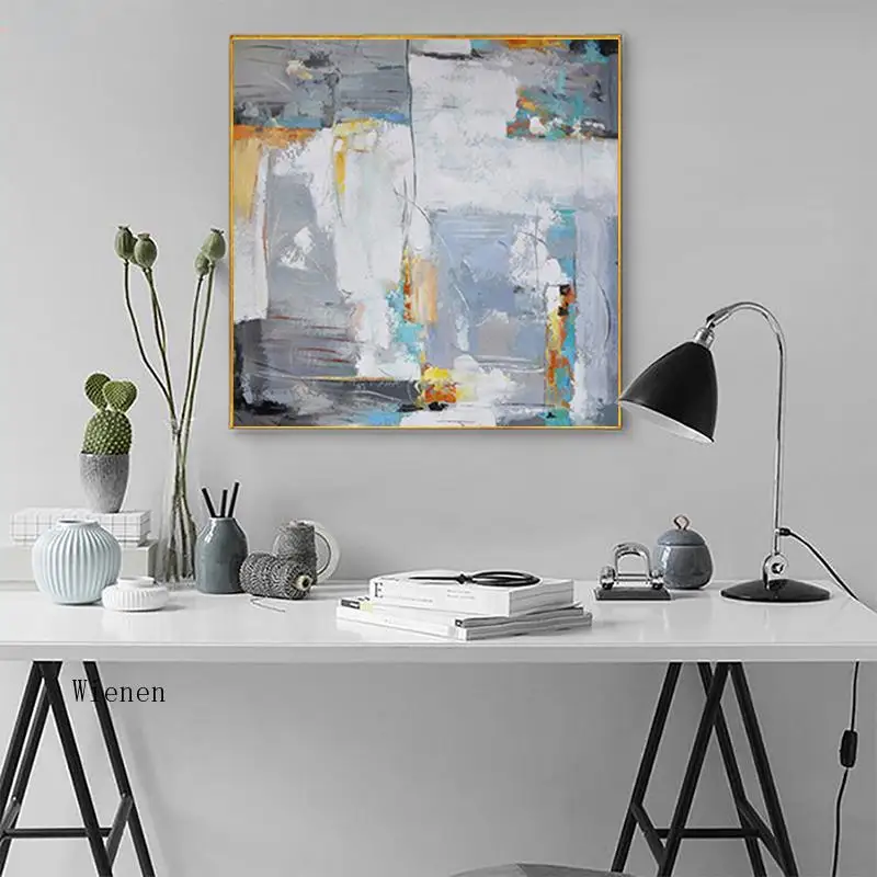 

Nordic Abstract Canvas Painting Color Artistic Conception Oil Painting Wall Art Poster Prints Photo Home Decoration Frameless
