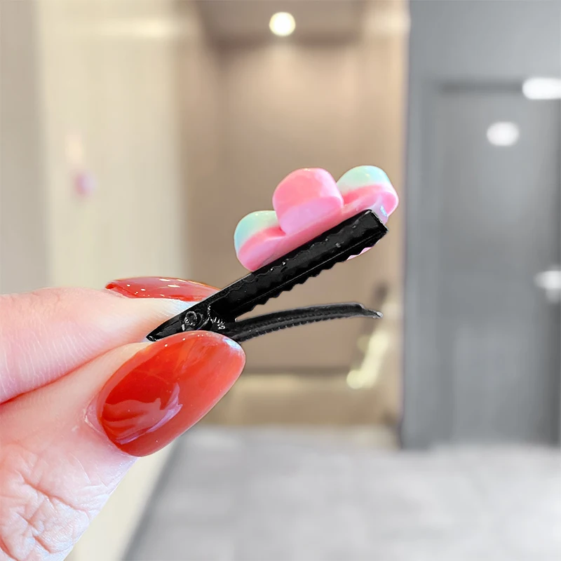 

10Pcs/Set New Girls Cute Cartoon Flower Candy Hairpins Children Sweet Hair Clips Side Barrette Headband Fashion Hair Accessories