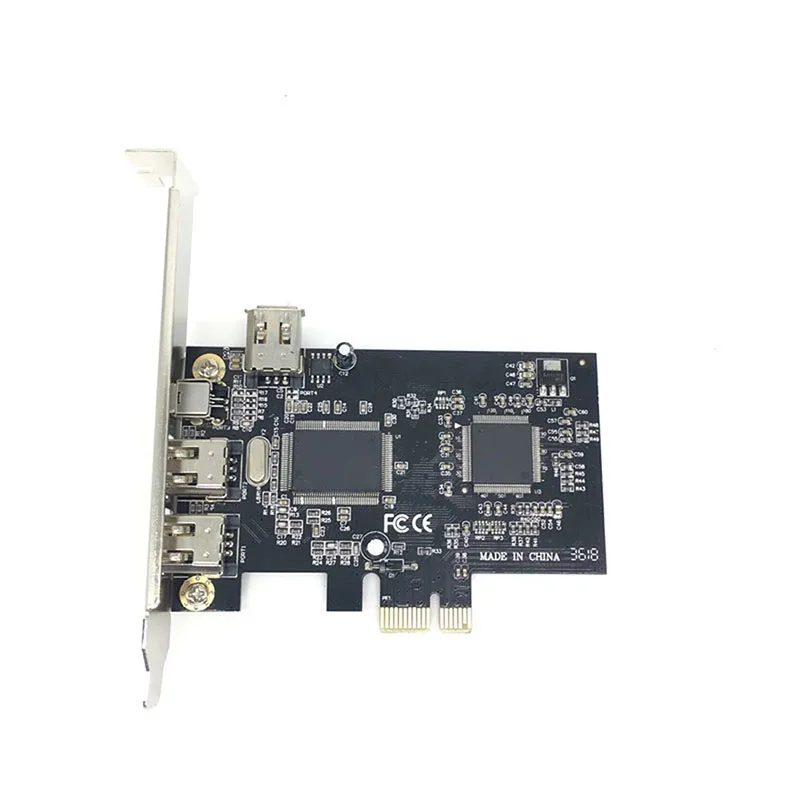 1 компл. PCI e 1X IEEE 1394A Firewire адаптер Карта видеозахвата 1394 A PCIe с 6 контактным до 4