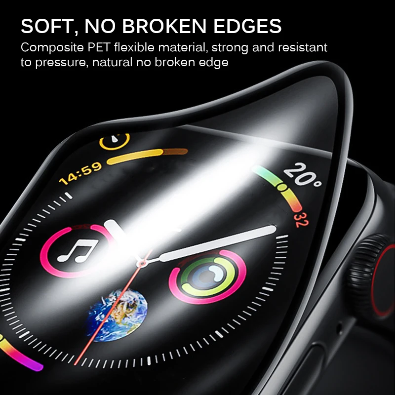 Защитная Гидрогелевая пленка для Apple Watch 5 4 3 2 1 40 мм 44 38 42 м|Смарт-аксессуары| |
