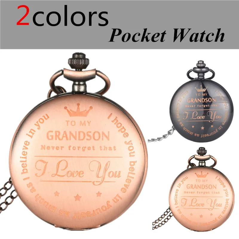 Классические бронзовые кварцевые карманные часы на цепочке, ожерелье, винтажные Подвесные часы, подарок, ожерелье, часы-брелок, ювелирные а...
