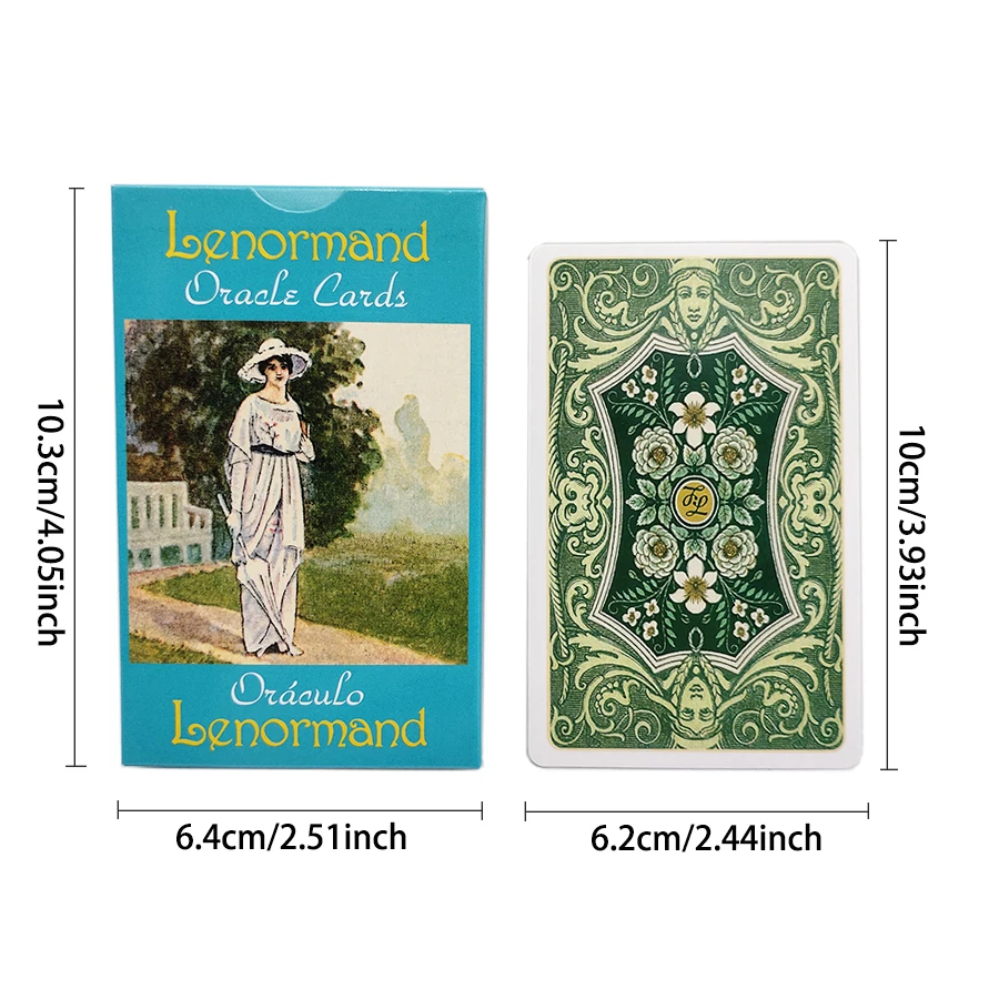 Lenormand карты с изображением ораклов гадания таро английская версия развешивание