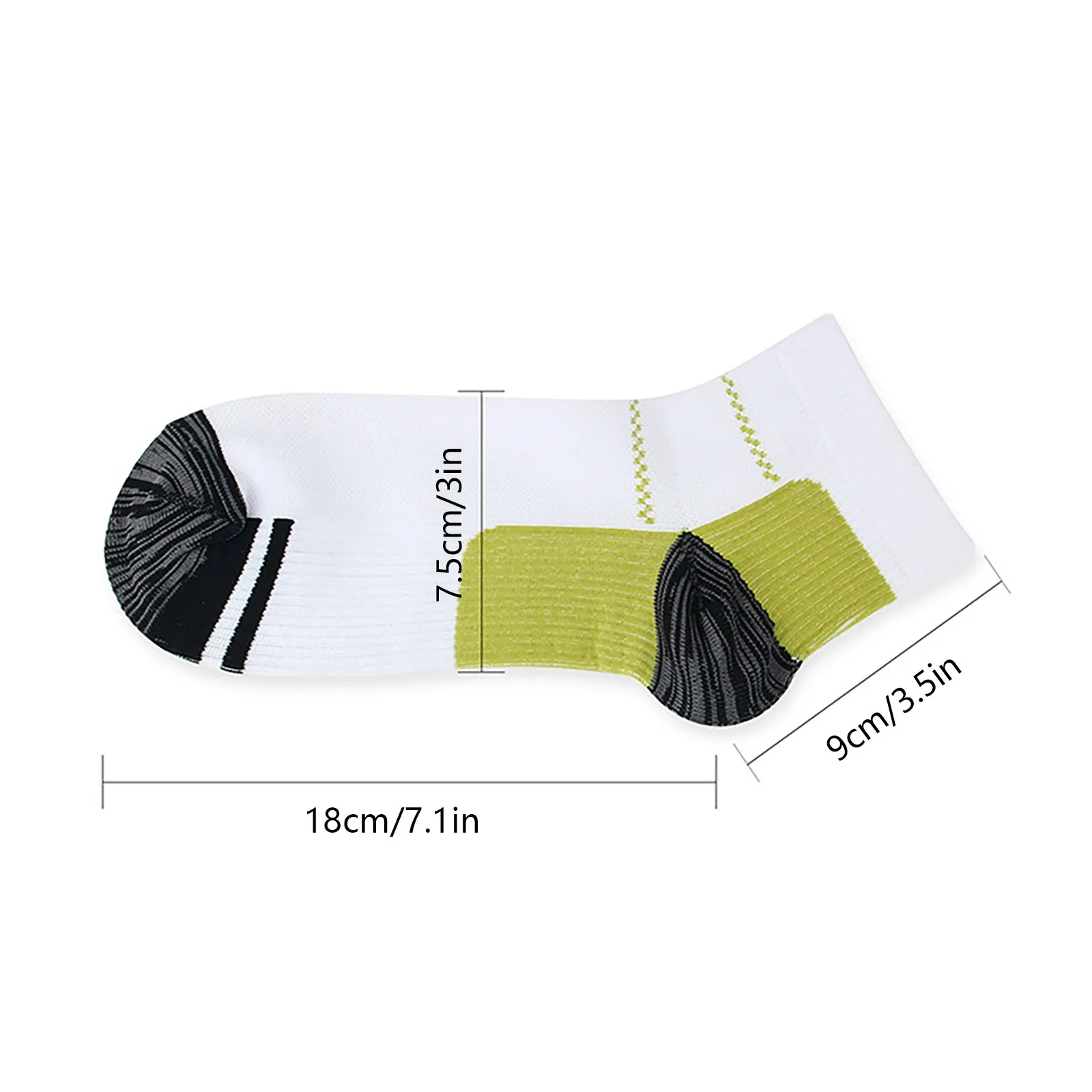 

5 Pairs Men Women Socks Light Compression Running Socks Breathable Casual Athletic Sweat-Absorbent Socks 2021#G30