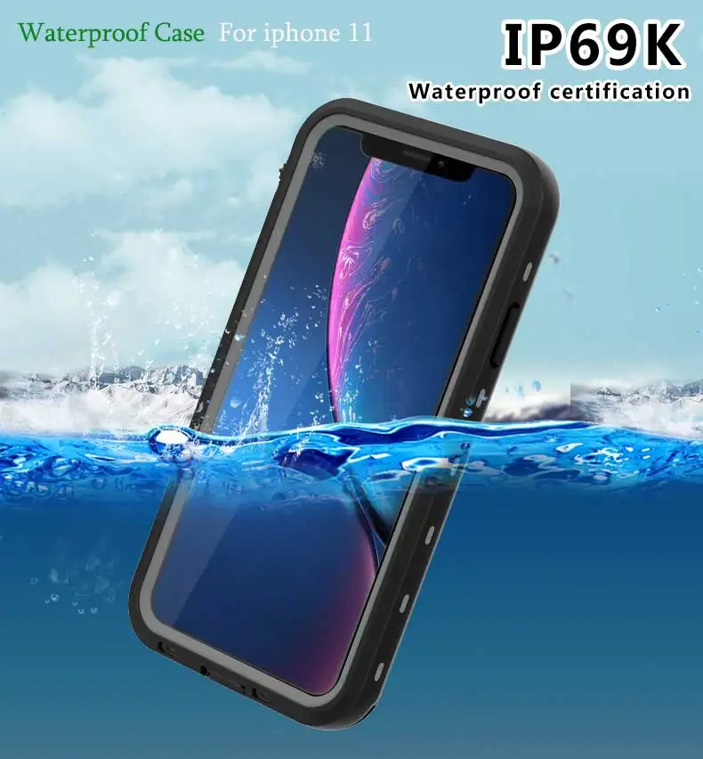 Водонепроницаемый чехол для iPhone 11 2019 дюйма противоударный IP69 6 1 | Мобильные