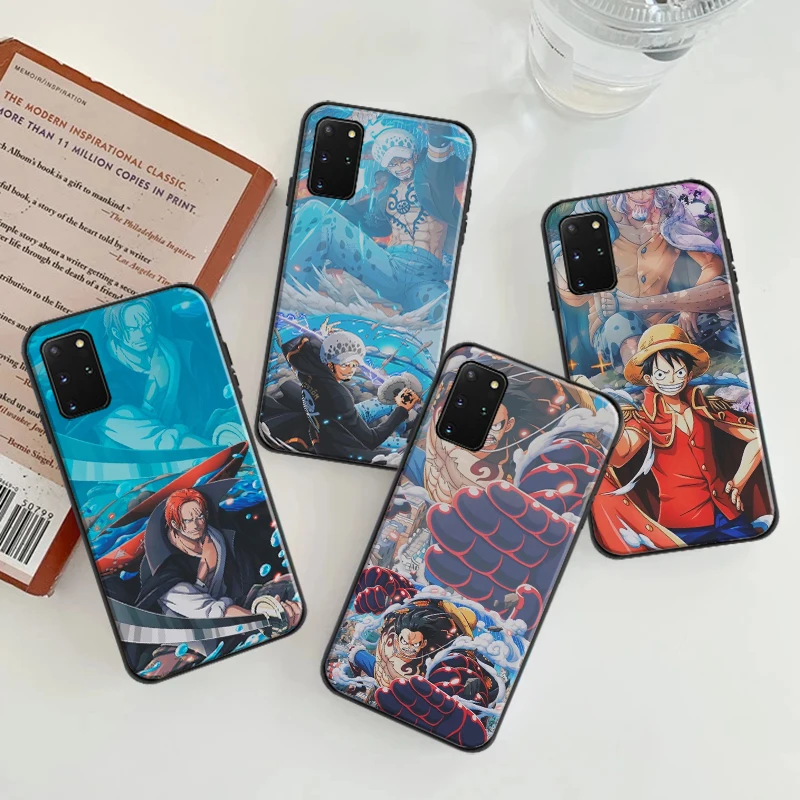 

Japan Anime One Pieces Luffy Zoro Phone Case For Samsung Galaxy S8 S8 Plus S9 S10 S20 S20 FE Lite Ultra Soft TPU Cover Coque