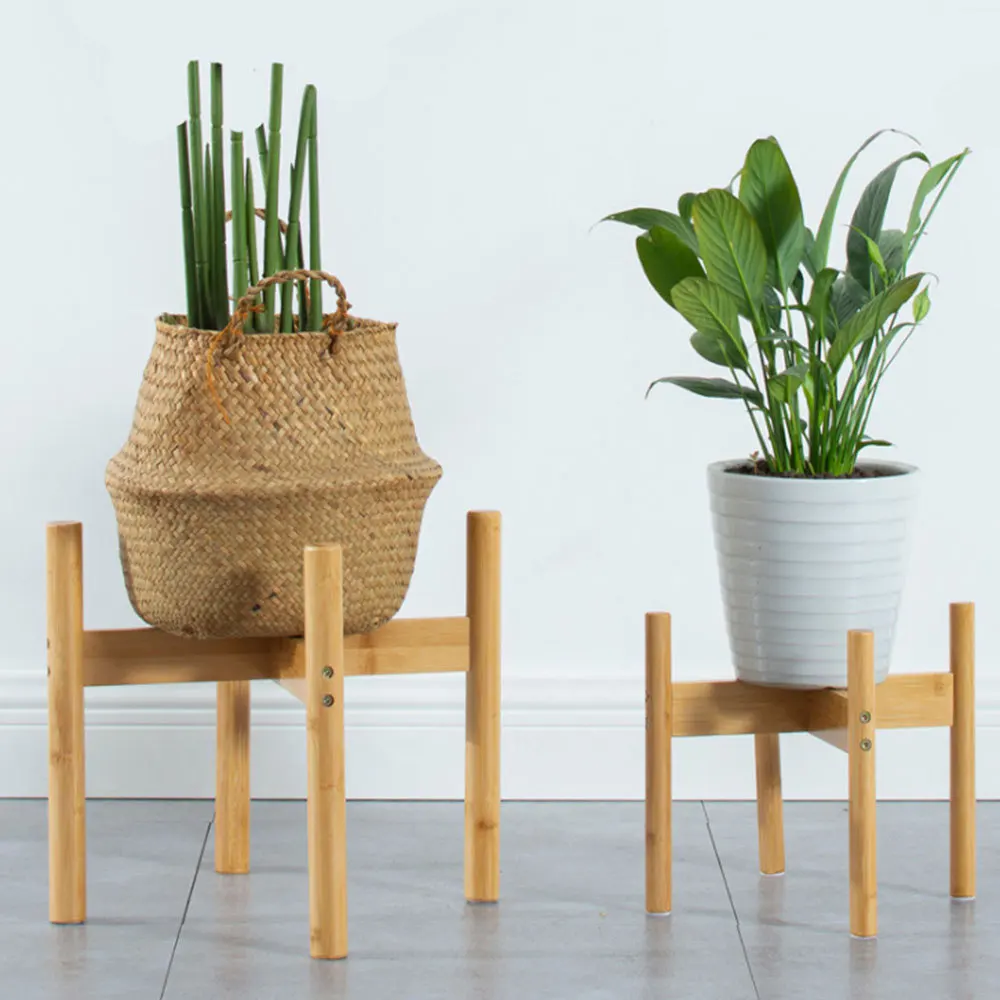 

Bonsai Plant Stand Plant Holder Mid Century Wood Modern Flower Potted Holder Rack For Indoor Outdoor