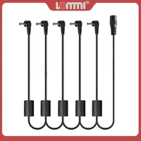 lommi 5 way daisy chain anti hum guitar effect pedal power supply multiple extender cable splitter 5 way for 9v dc adapter plug