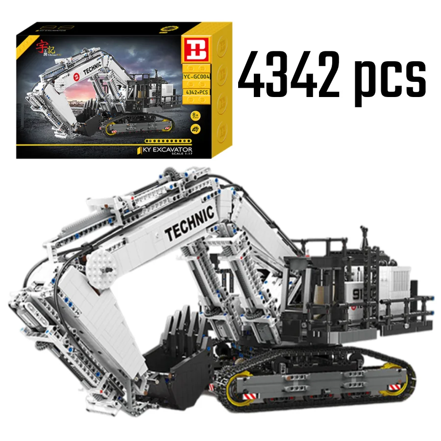 

High-Tech APP Remote Control Car The Liebherrs R 9800 Excavator Truck Building Blocks Bricks Kids Christmas Gifts