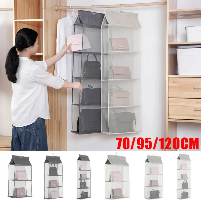 Женская многослойная сумка Органайзер повседневная однотонная для хранения