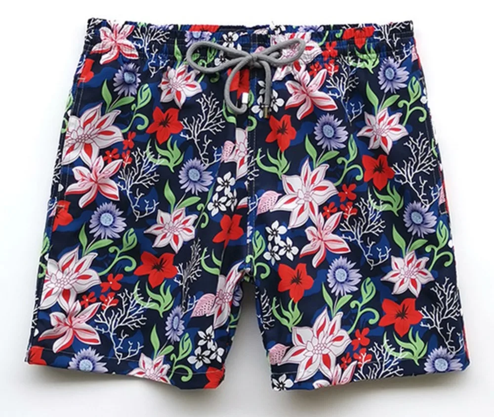 

2021 summer men's beach pants shorts casual pants quick dry loose vacation seaside dark swimming surfing