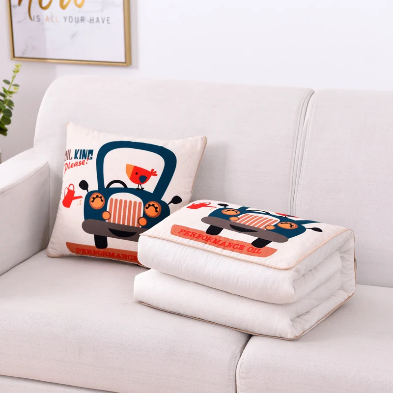 Складная Подушка-одеяло 2 в 1 Fuwatacchi с мультяшными изображениями | Дом и сад