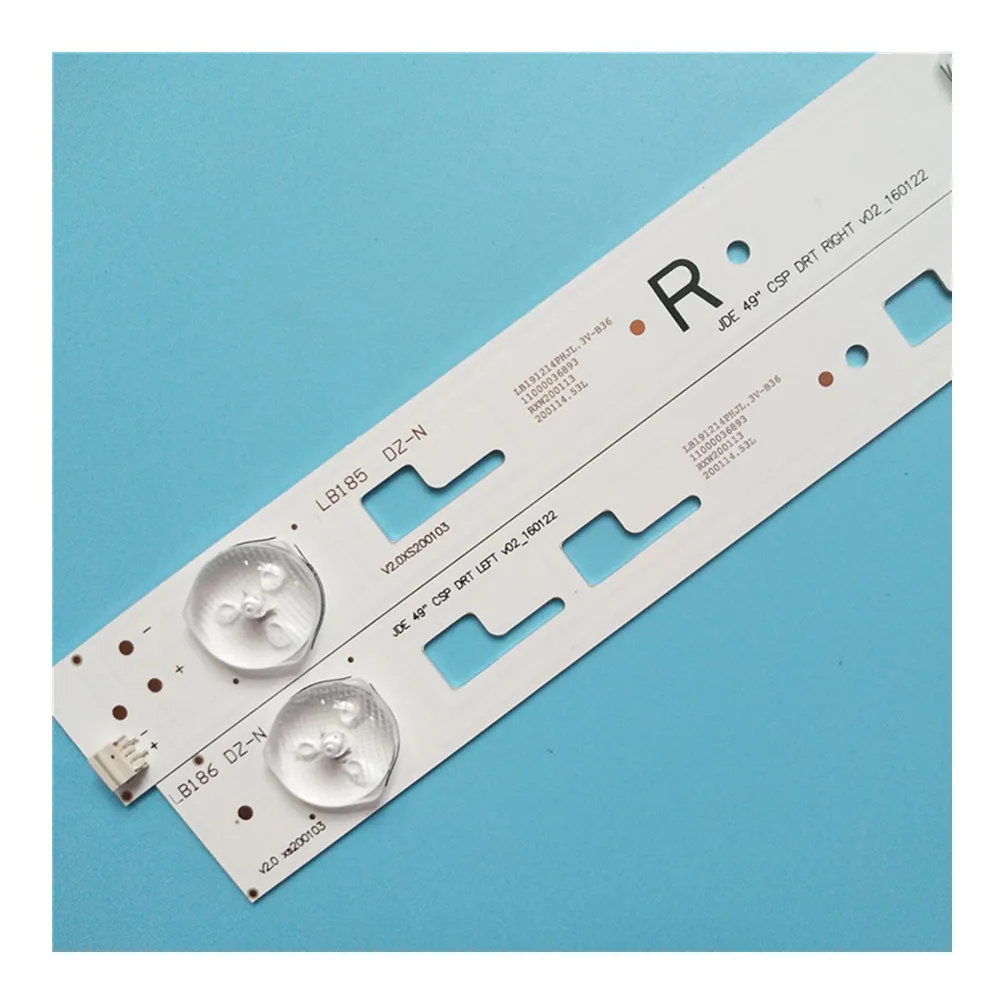 

100% New 8pcs/Kit LED strips for SONY 49 TV KD-49XD7005 KD-49XD7066 LC490EQY SJA3 JDE 49" CSP DRT LEFT v02 49" CSP DRT RIGHT v02