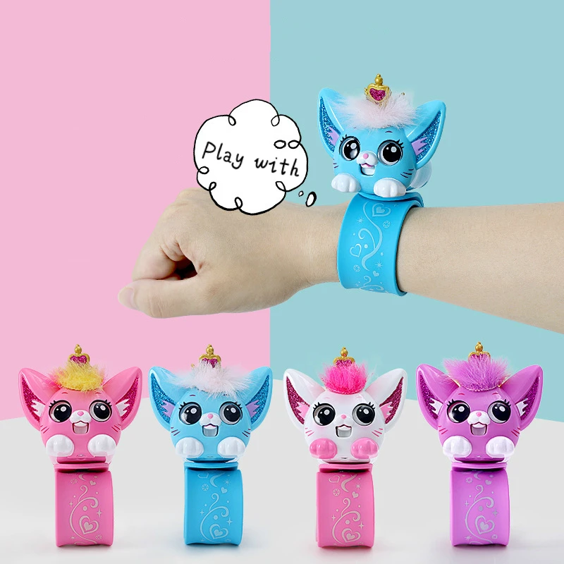 

Smart Induction Cute Pet Joy Girl Simulation Kitten Electronic Pet Interactive Children's Toy Novelty Bracelet Toys For Children