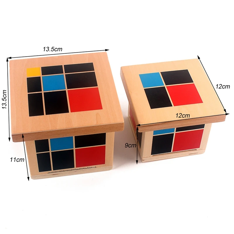 Cubo Binomial de aritm&eacute;tica Montessori, juguete de madera Trinomial, materiales matem&aacute;ticos para juguetes matem&aacute;ticos de madera-5