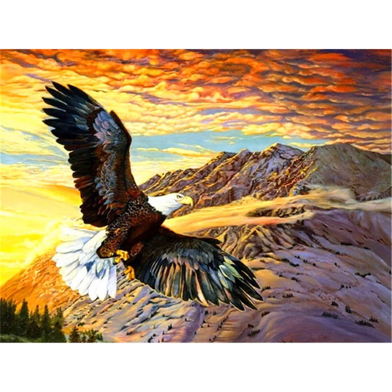 

Полная алмазная живопись Стразы с животными, алмазная вышивка, вышивка крестиком с орлом, мозаика, распродажа, домашний декор